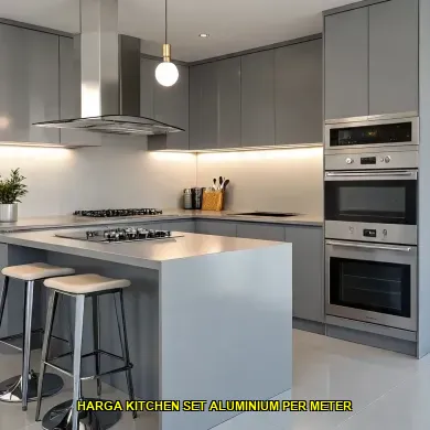 harga kitchen set aluminium per meter